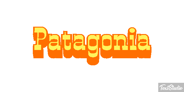 Patagonia Tekst effect