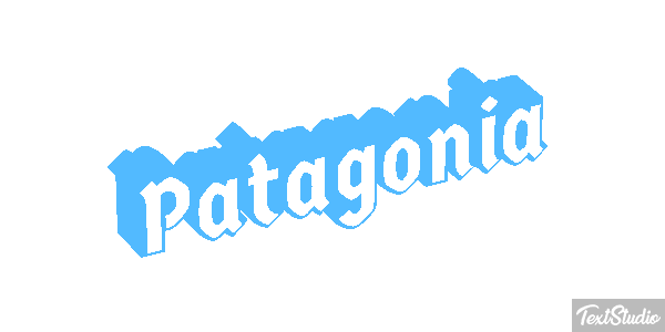 Patagonia Tekst effect