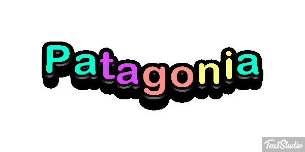 Patagonia Tekst effect