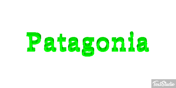Patagonia Tekst effect