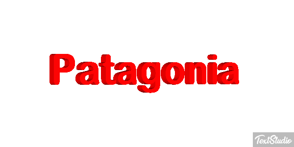 Patagonia Tekst effect
