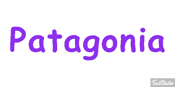 Patagonia Tekst effect