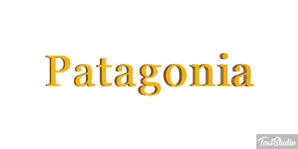 Patagonia Tekst effect