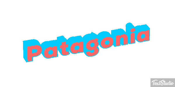Patagonia Tekst effect