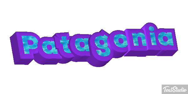 Patagonia Tekst effect