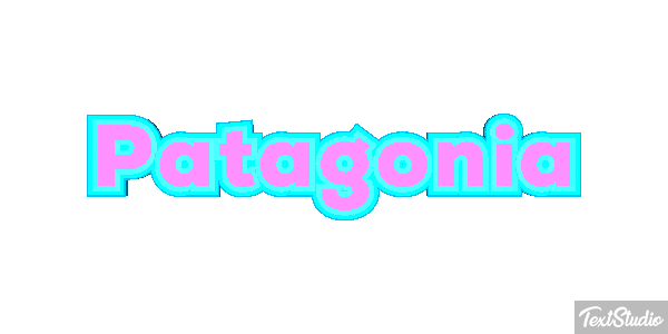 Patagonia Tekst effect