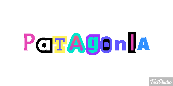 Patagonia Tekst effect