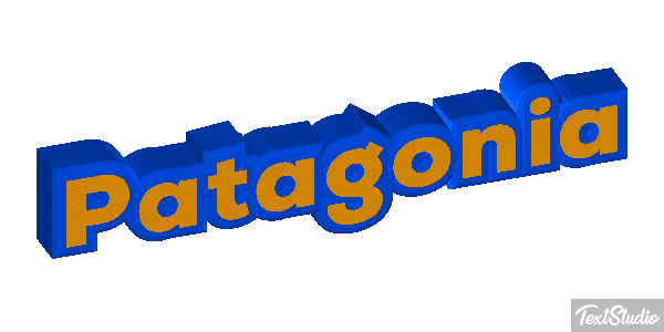 Patagonia Tekst effect