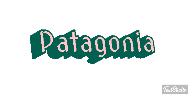 Patagonia Tekst effect