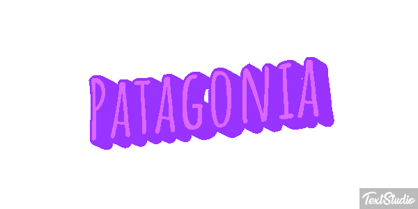 Patagonia Tekst effect