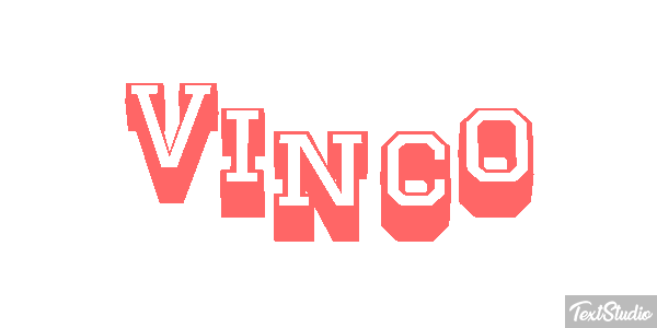 Vinco Efeito do texto