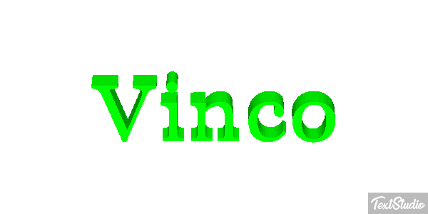 Vinco Efeito do texto