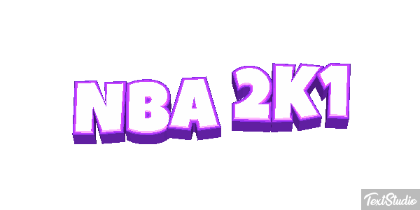 NBA 2K1 Effetto testo