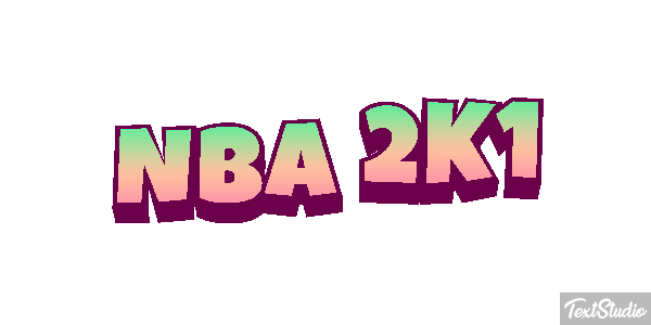 NBA 2K1 Effetto testo