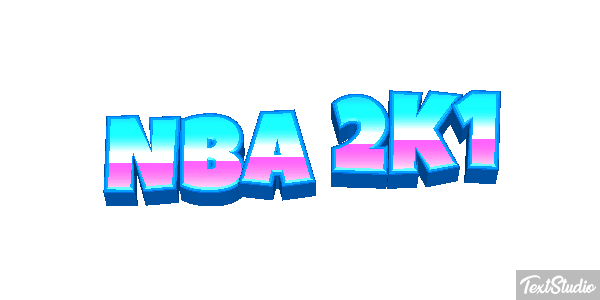 NBA 2K1 Effetto testo
