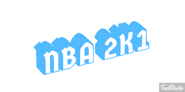 NBA 2K1 Effetto testo