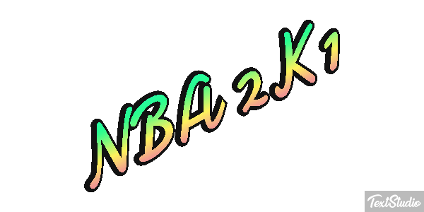 NBA 2K1 Effetto testo