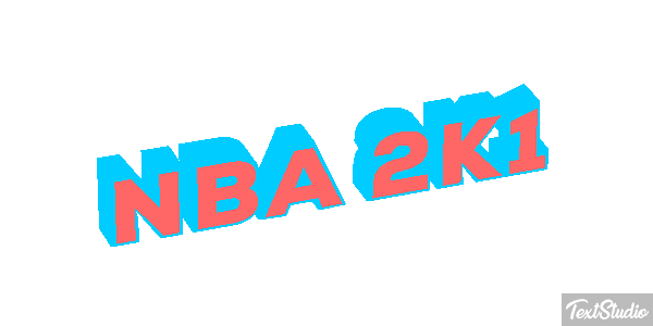 NBA 2K1 Effetto testo