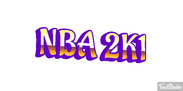 NBA 2K1 Effetto testo
