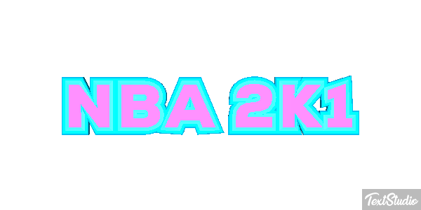NBA 2K1 Effetto testo