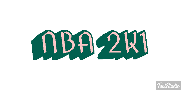 NBA 2K1 Effetto testo