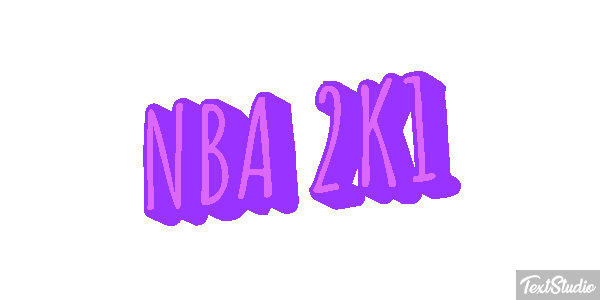 NBA 2K1 Effetto testo
