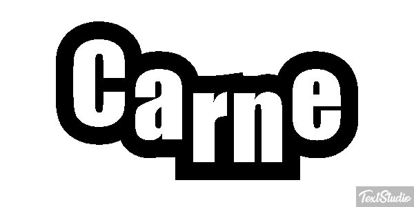 Carne Tekst effect