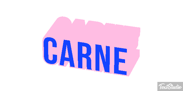 Carne Tekst effect