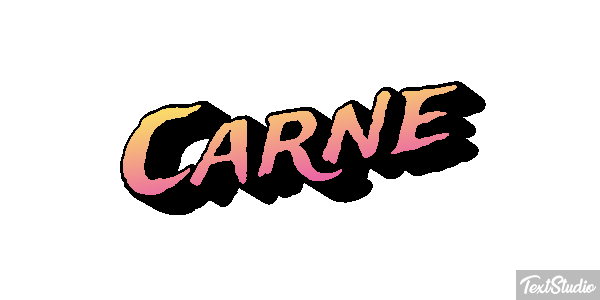 Carne Tekst effect