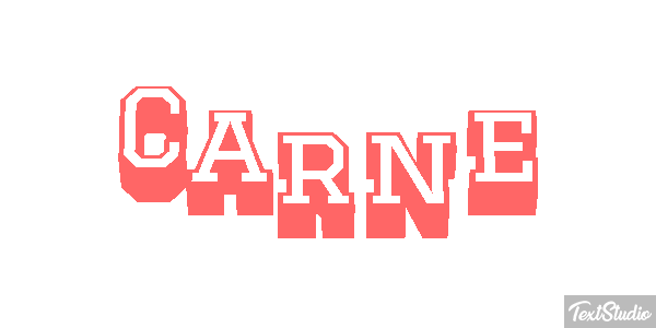 Carne Tekst effect