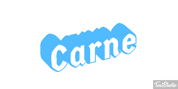 Carne Tekst effect