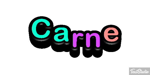 Carne Tekst effect