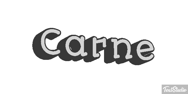 Carne Tekst effect