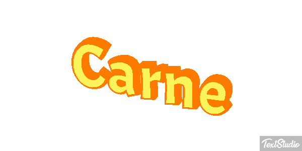 Carne Tekst effect