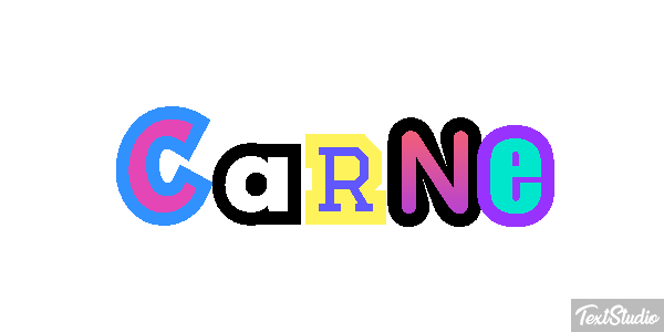 Carne Tekst effect