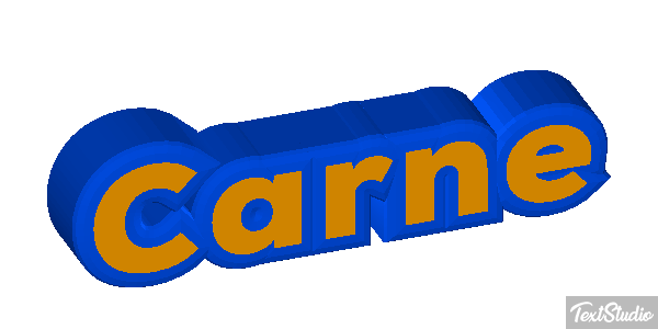 Carne Tekst effect