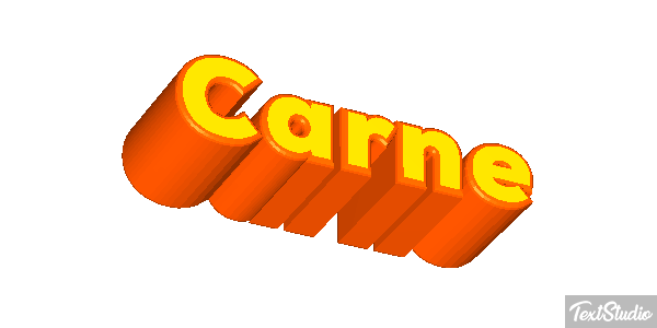 Carne Tekst effect