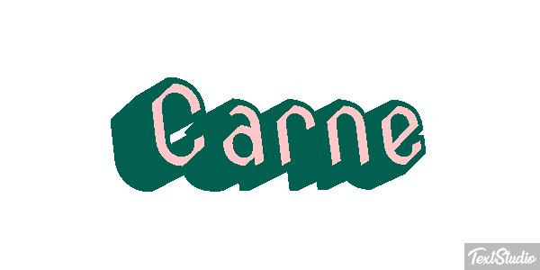 Carne Tekst effect