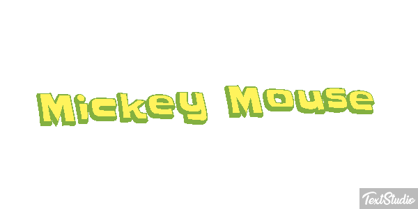 Mickey Mouse Efekt tekstowy
