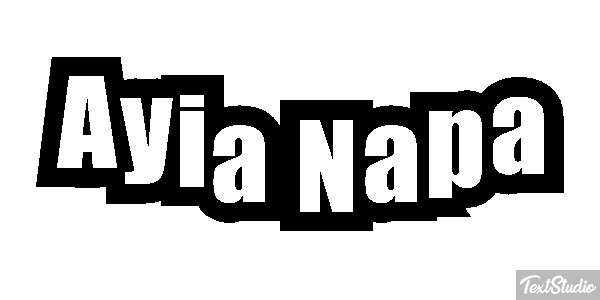 Ayia Napa Effetto testo