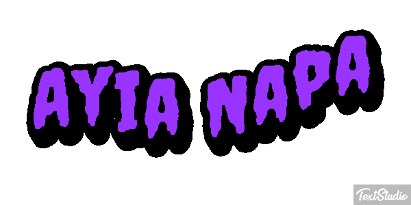 Ayia Napa Effetto testo