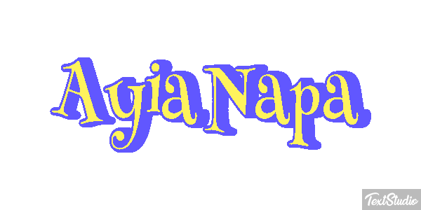 Ayia Napa Effetto testo