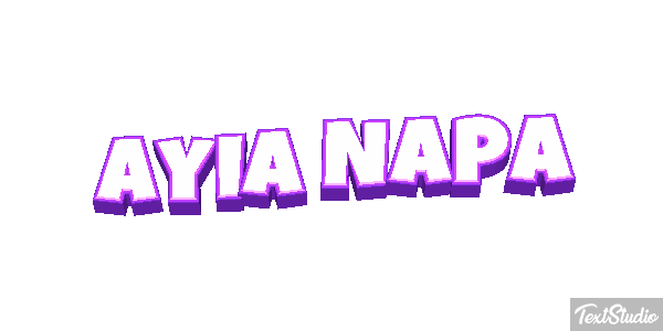 Ayia Napa Effetto testo