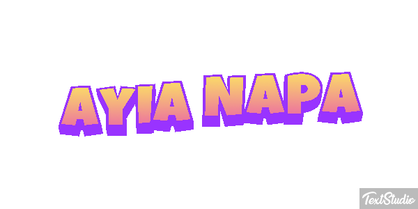Ayia Napa Effetto testo