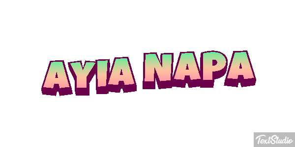 Ayia Napa Effetto testo