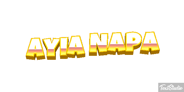 Ayia Napa Effetto testo
