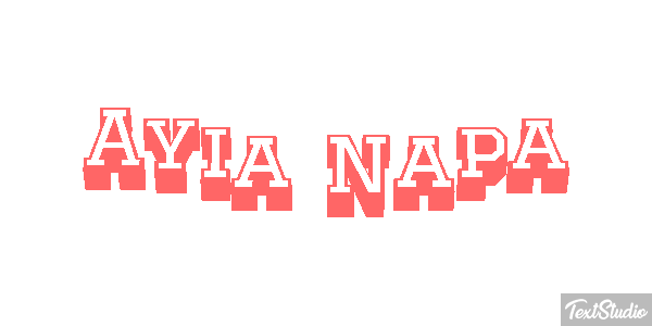 Ayia Napa Effetto testo