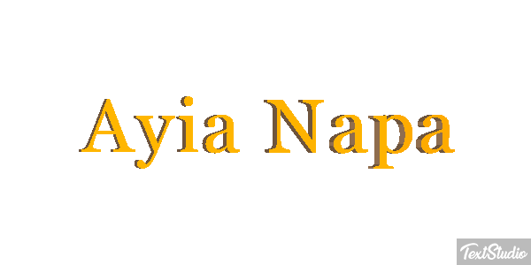 Ayia Napa Effetto testo