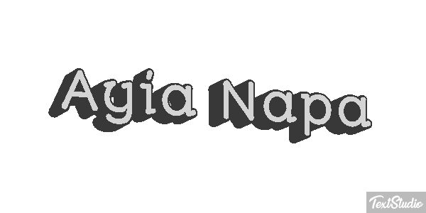 Ayia Napa Effetto testo