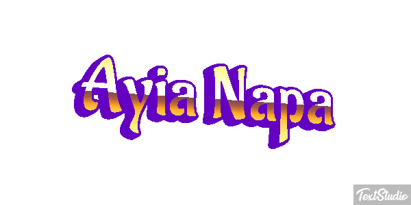 Ayia Napa Effetto testo